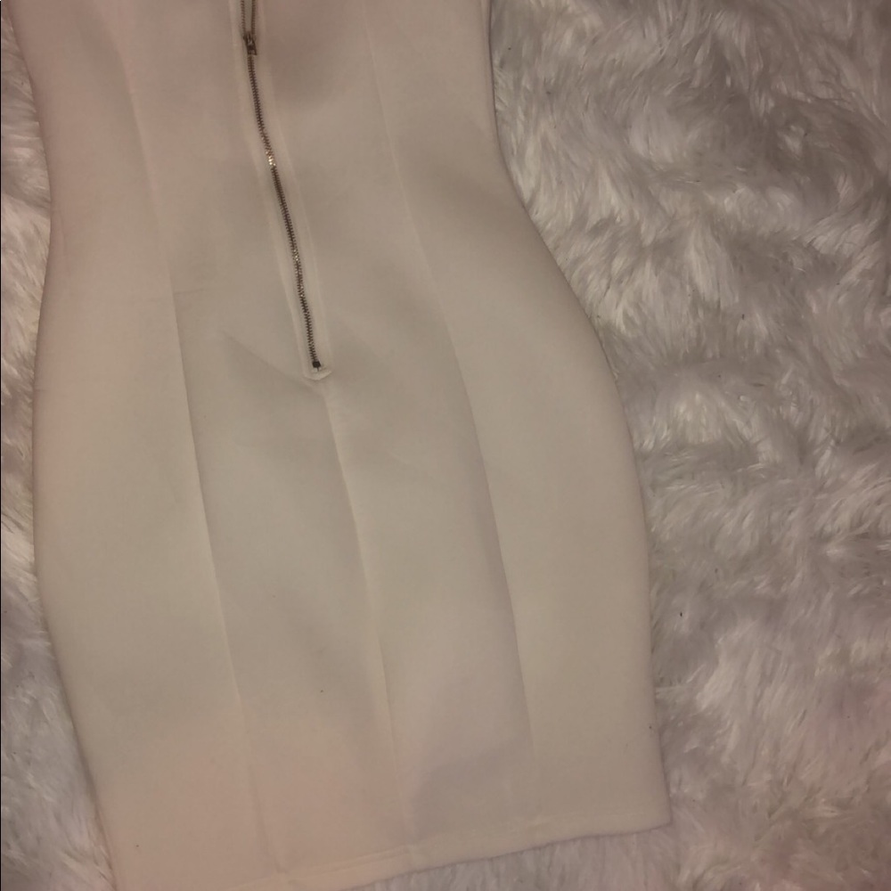 IVORY HALTER DRESS WORN ONCE